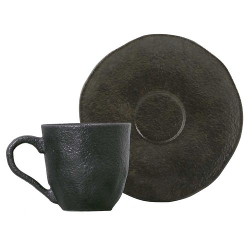 Organic Coffee Cup Stoneware 4.06oz Onyx