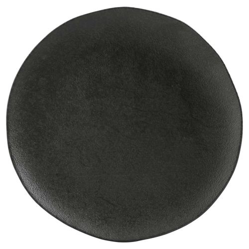 Organic Dinner Plate Stoneware Ø10.43in Carbon