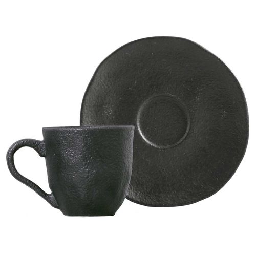 Organic Coffee Cup Stoneware 4.06oz Carbon