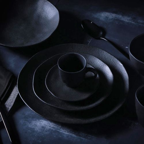 Organic Coffee Cup Stoneware 4.06oz Carbon