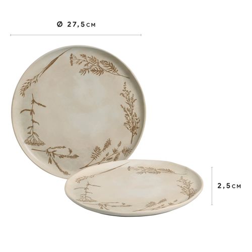 Bio Dinner Plate Stoneware Ø10.83in Solo
