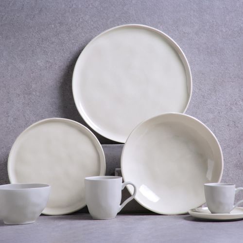 Bio Soup Plate Stoneware Ø8.86in 28.07oz Clay