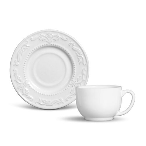 Acanthus Tea Cup 5.44oz White