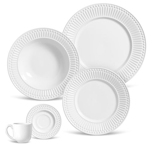 DINNERWARE SET 20 PCS ROMA WHITE