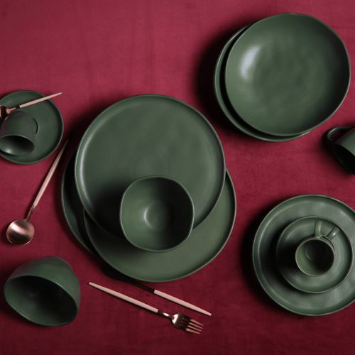 Organic Bowl Stoneware 18.87oz Leaf