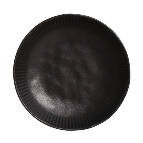 Linhas Soup Plate Stoneware Ø8.86in 28.07oz Black Matte