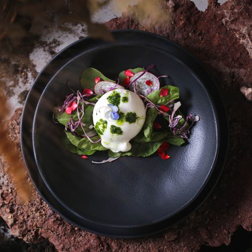Bio Soup Plate Stoneware Ø9.84in 37.2oz Black Matte