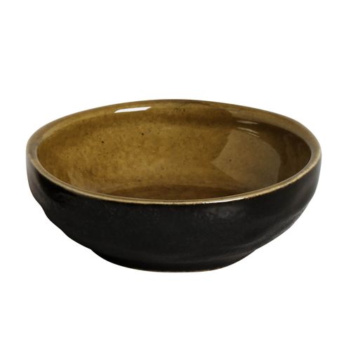 Organic Ramekin Stoneware Ø3.54x1.18in 2.37oz Amber