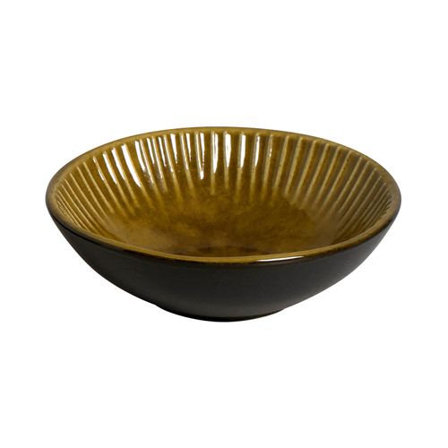 Linhas Bowl Stoneware Ø5.91x2.17in 32.37oz Amber
