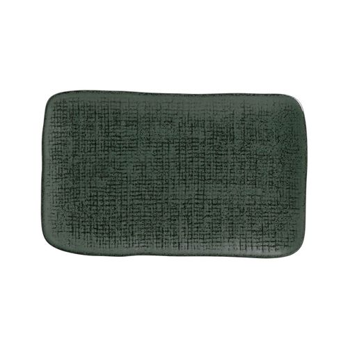 Juta Rectangular Platter Stoneware 10.63x6.3in Greenery