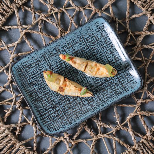 Juta Rectangular Platter Stoneware 7.09x5.51in Night Sky