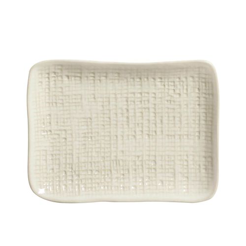 Juta Rectangular Platter Stoneware 7.09x5.51in Clay