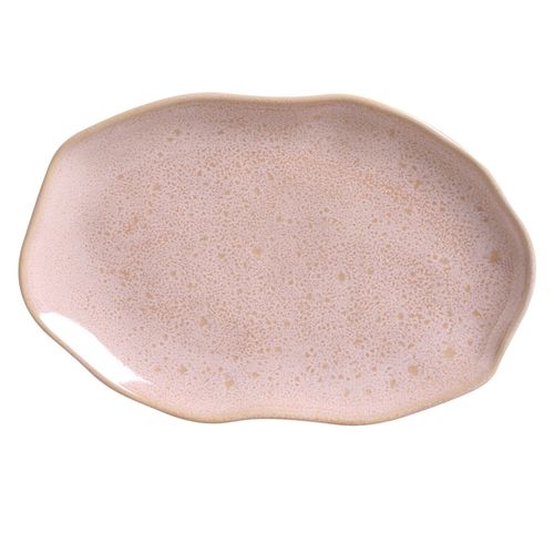 Bio Shallow Oval Platter Stoneware 11.81x7.87in Litchi