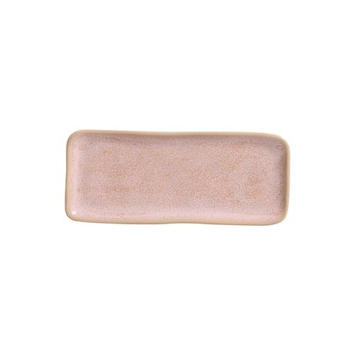 Organic Rectangular Platter Stoneware 8.66x3.74in Litchi
