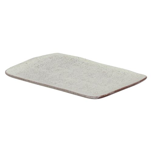 Juta Rectangular Platter Stoneware 10.63x6.3in Pistache