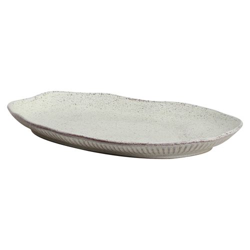 Bio Shallow Oval Platter Stoneware 11.81x7.87in Pistache