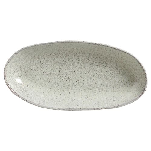 Organic Deep Oval Platter Stoneware 12.6x6.3in 21.98oz Pistache