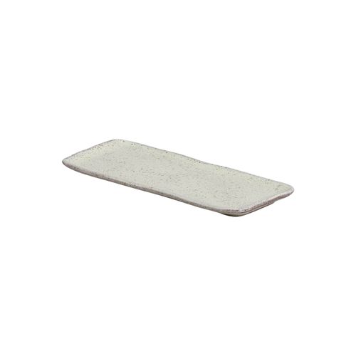 Organic Rectangular Platter Stoneware 8.66x3.74in Pistache
