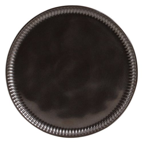 Linhas Dessert Plate Stoneware Ø8.46in Metallica