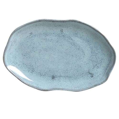 Bio Shallow Oval Platter Stoneware 11.81x7.87in Breeze
