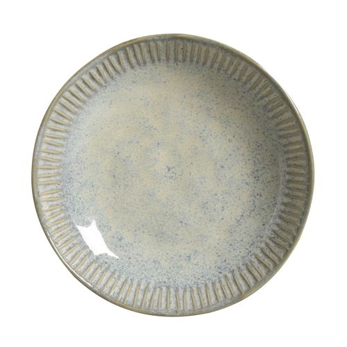 Linhas Soup Plate Stoneware Ø8.86in 28.07oz Green Granite