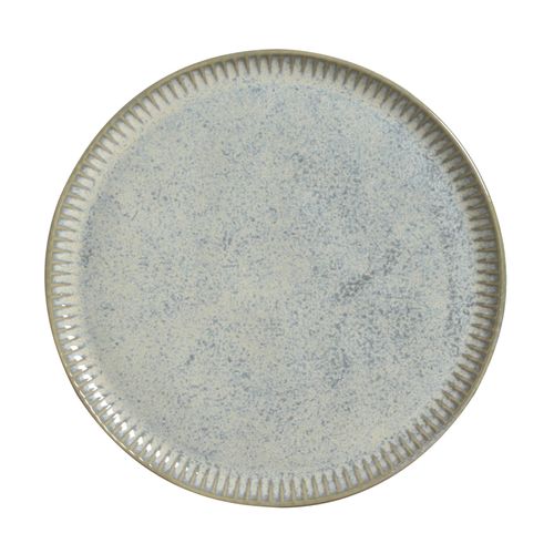 Linhas Dinner Plate Stoneware Ø10.83in Green Granite