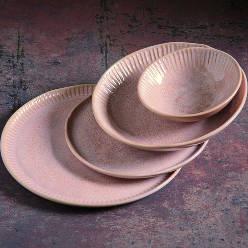 Linhas Soup Plate Stoneware Ø8.86in 28.07oz Litchi