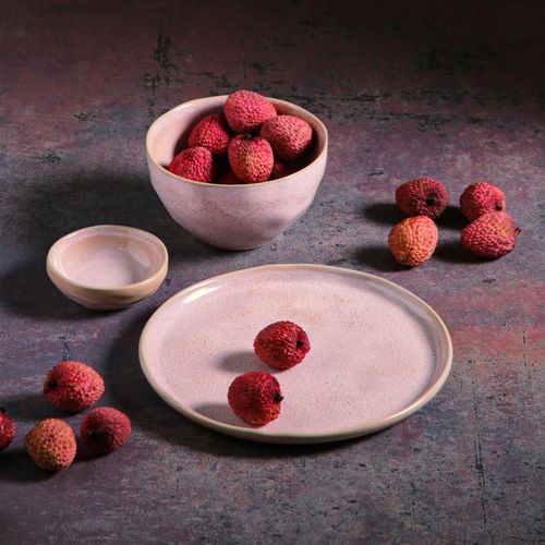Organic Ramekin Stoneware Ø3.54x1.18in 2.37oz Litchi