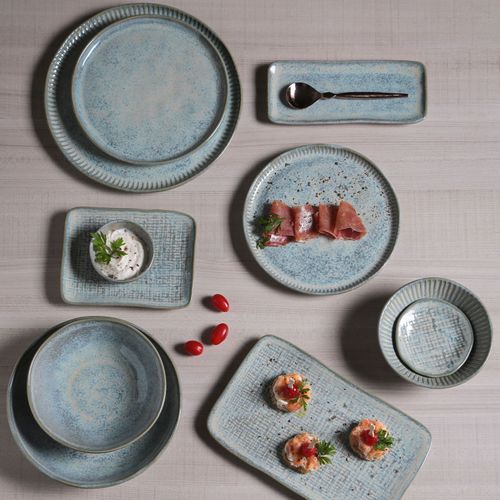 Organic Ramekin Stoneware Ø3.54x1.18in 2.37oz Green Granite