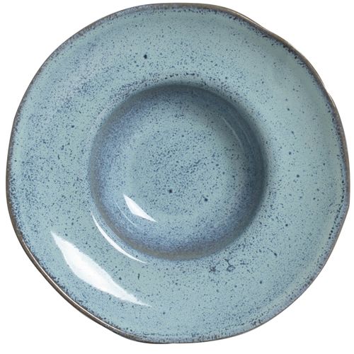 Organic Deep Rim Plate Stoneware Ø11.02x2.56in 15.22oz Breeze