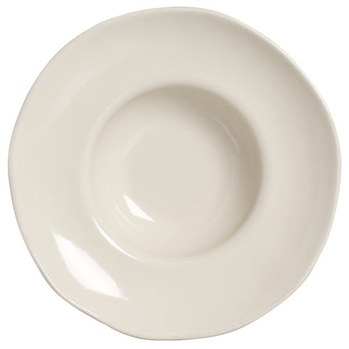 Organic Deep Rim Plate Stoneware Ø11.02x2.56in 15.22oz Clay