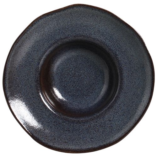 Organic Deep Rim Plate Stoneware Ø11.02x2.56in 15.22oz Titanium