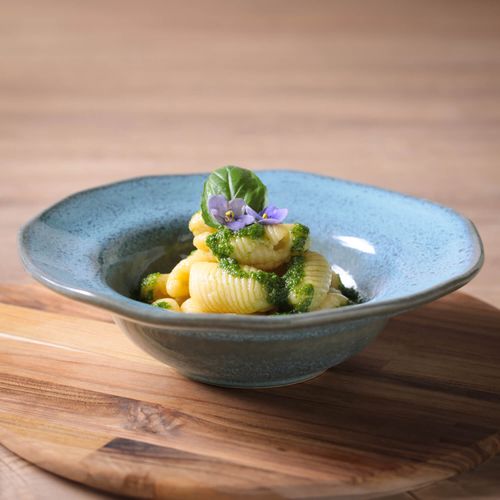Organic Deep Rim Plate Stoneware Ø7.48x2.17in 8.45oz Breeze