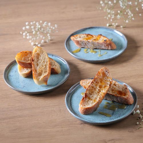 Bio Bread Plate Stoneware Ø6.1x0.63in Breeze