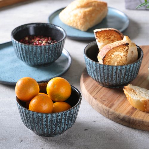 Linhas Ramekin Stoneware Ø3.54x1.97in 12.37oz Night Sky