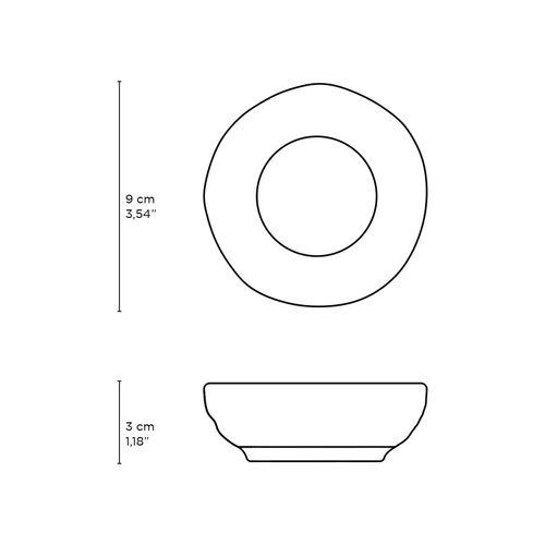 Organic Ramekin Stoneware Ø3.54x1.18in  2.37oz Echo