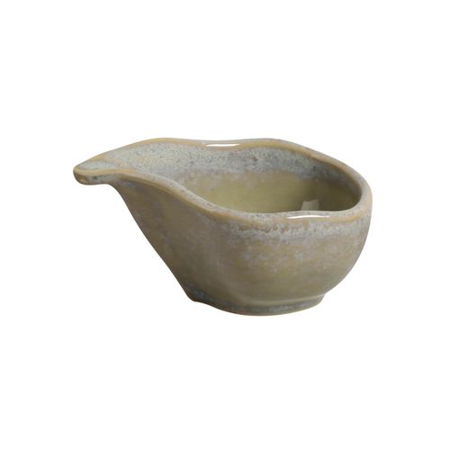 Organic Teardrop Stoneware 3.15x2.36in 1.35oz Green Granite