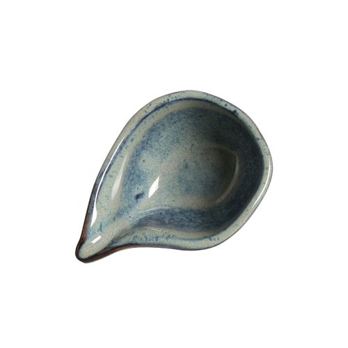 Organic Teardrop Stoneware 3.15x2.36in 1.35oz Titanium