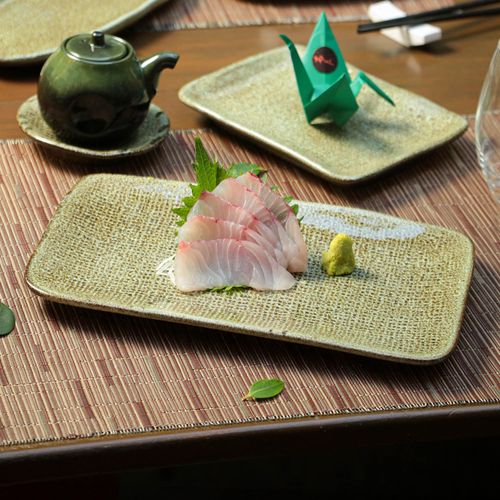 Juta Rectangular Platter Stoneware 10.63x6.3in Croco