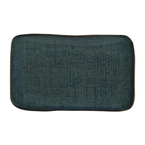 Juta Rectangular Platter Stoneware 10.63x6.3in Oceano