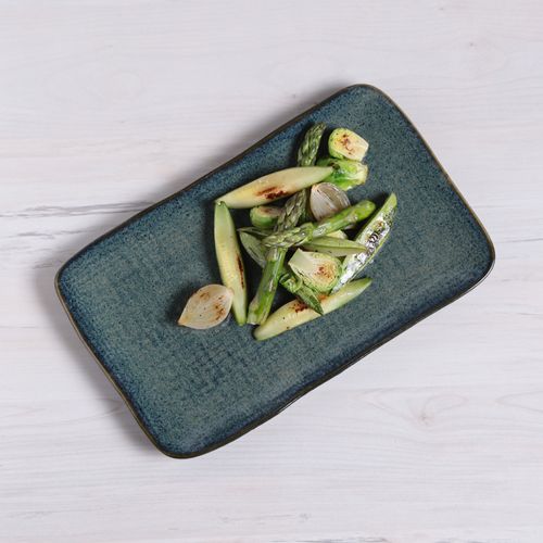 Juta Rectangular Platter Stoneware 10.63x6.3in Oceano