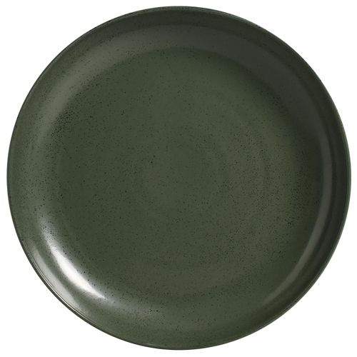 Organic Round Platter Large Stoneware Ø14.17in Greenery