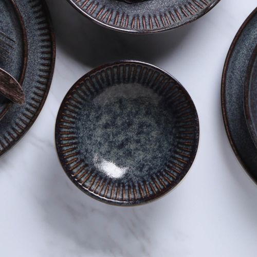 Linhas Bowl Stoneware Ø5.91x2.17in 32.37oz Titanium