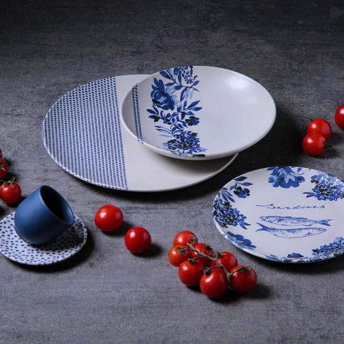 Coup Dinner Plate Stoneware Ø10.24in Sardines
