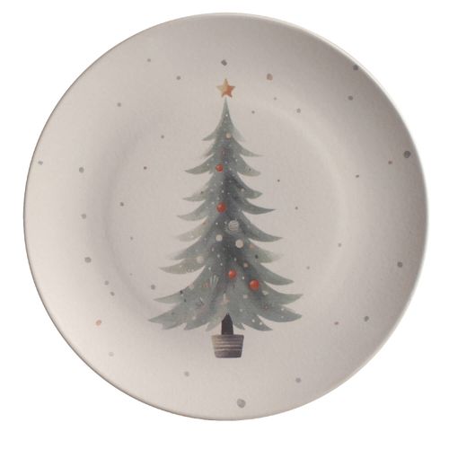 Coup Dinner Plate Stoneware Ø10.24in Noite De Natal