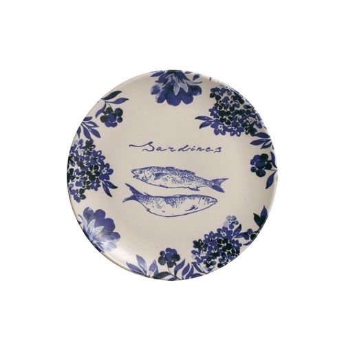 Coup Dessert Plate Stoneware Ø7.64in Sardines