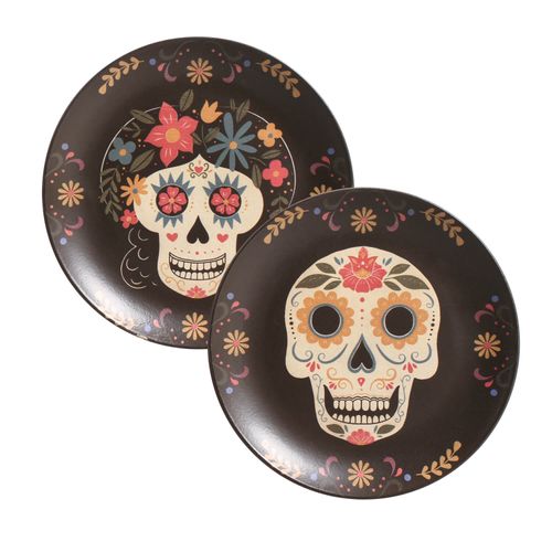 Coup Dessert Plate Kit Ø8.07in Skull