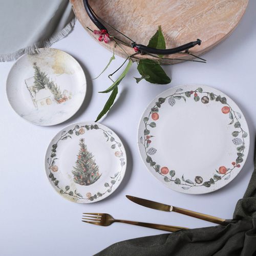 Coup Dessert Plate Kit Stoneware Ø7.64in Noite Feliz