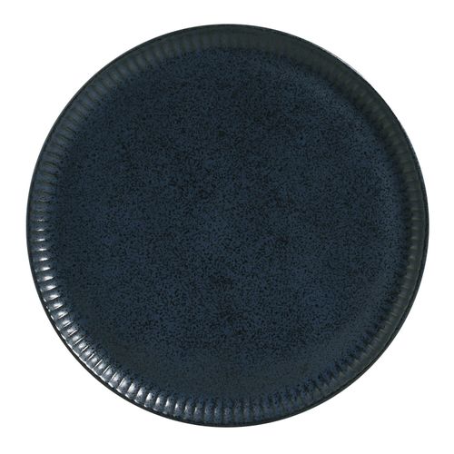 Linhas Dinner Plate Stoneware Ø10.83in Night Blue