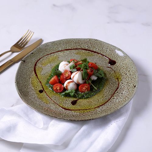 Organic Dinner Plate Stoneware Ø10.43in Croco